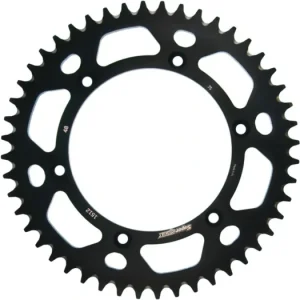 Hliníková řetězová rozeta SUPERSPROX RAL-1512:48-BLK černý 48 zubů, 520 Luxusní