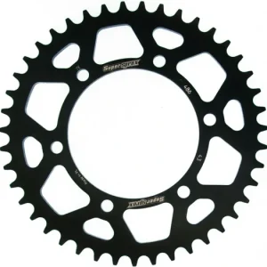 Hliníková řetězová rozeta SUPERSPROX RAL-486:43-BLK černý 43 zubů, 520 Moderní