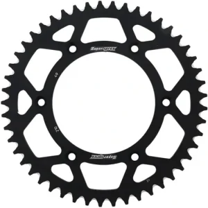 Hliníková řetězová rozeta SUPERSPROX RAL-210:49-BLK černý 49 zubů, 520 Top Prodej