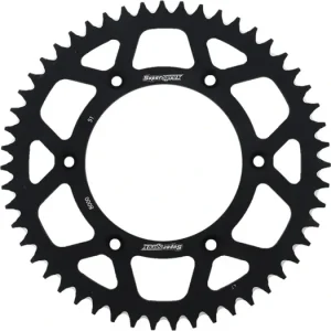 Hliníková řetězová rozeta SUPERSPROX RAL-8000:51-BLK černý 51 zubů, 520 Autentický