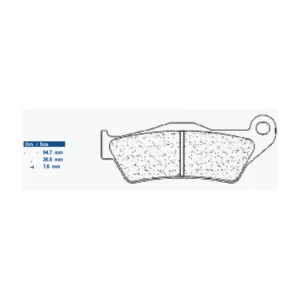 Brzdové destičky CL BRAKES 1258 XBK5 1258XBK5 Výhodná Nabídka