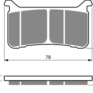 Brzdové destičky GOLDFREN 386 S3 139262 Profesionální