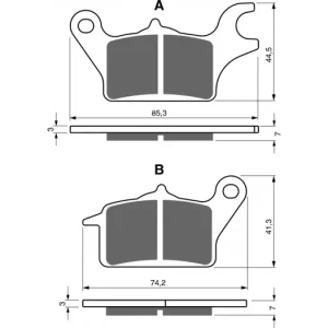 Brzdové destičky GOLDFREN 336 AD 252470 Originální