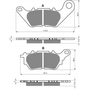 Ihned K Objednání Brzdové destičky GOLDFREN 370 S3 252534