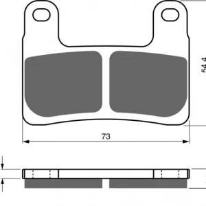 Brzdové destičky GOLDFREN 397 S33 STREET FRONT 252599 Doprava Zdarma