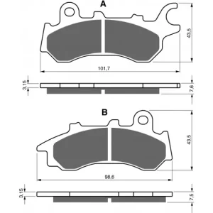 Brzdové destičky GOLDFREN 398 S3 252601 Akce