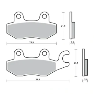 Brzdové destičky BREMBO 07KA31SA Ruční Výroba