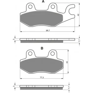 Prémiový Brzdové destičky GOLDFREN 009 K1 14205