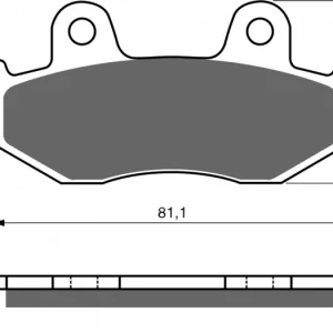 Brzdové destičky GOLDFREN 102 K1 Celosvětová Doprava