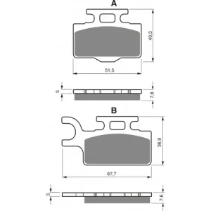 Brzdové destičky GOLDFREN 167 K1 Ověřený