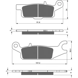 Brzdové destičky GOLDFREN 255 K1 Bezpečná Platba