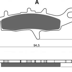 Cenově Výhodný Brzdové destičky GOLDFREN 245 K1