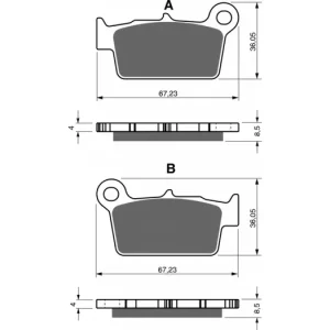 Brzdové destičky GOLDFREN 346 K5 252504 Levný
