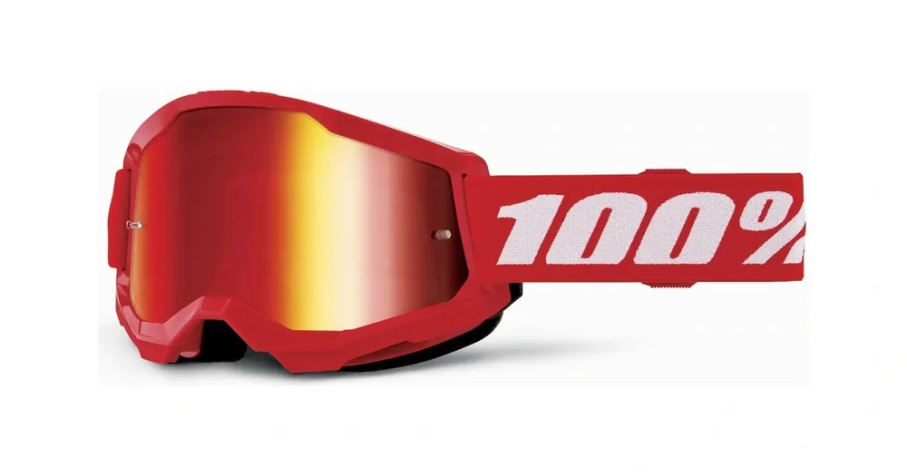 STRATA 2, 100% dětské brýle červené, červené plexi Profesionální