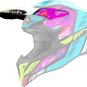 Kšilt pro přilbu WRAAAP, AIROH (Diamond - lesklý) Celosvětová Doprava