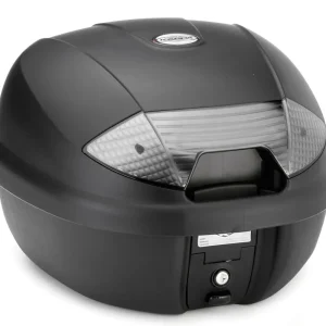 Výprodej KAPPA zadní kufr 30L MONOLOCK K30NT s bílými odrazkami ( včetně plotny )