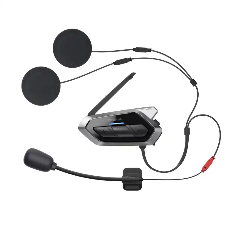 Tovární Cena SENA interkom motocyklový 50R QUANTUM MESH 2.0 BLUETOOTH 5.0 do 2000M s FM rádiem a audio systémem HARMAN KARDON ( 2 sady ) (EL)