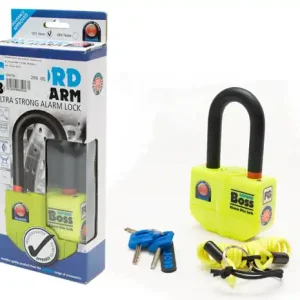 Záruka V Ceně OXFORD zámek brzdového kotouče s alarmem 110 DB, čep 14mm, barva žlutá