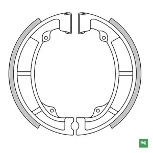 NEWFREN brzdové čelisti - pakny přední KAWASAKI KDX 175 80-82, KE 125/175 76-85, KL 250 80-84, KLX 250 79-80, KX 125 74-80 (120X28mm) Odeslání Ihned