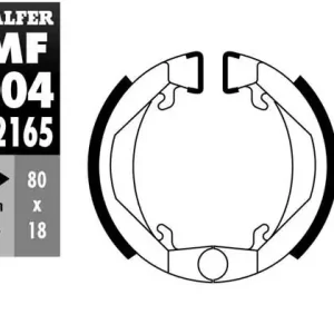 GALFER brzdové čelisti - pakny přední/zadní HONDA PX 50 84-89, PEUGEOT 103/104/105 80-, dolů X10/X20 50 86- Hit Sezóny