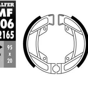 GALFER brzdové čelisti - pakny zadní BMW R 80GS/PD 86-95, R 80R/MYSTIC 84-95, R 80RT 82-96, R 100GS/PD 86-96, R 100R/MYSTIC 91-96, R 100RS 89-92, R 100RT 87-95 Oblíbený