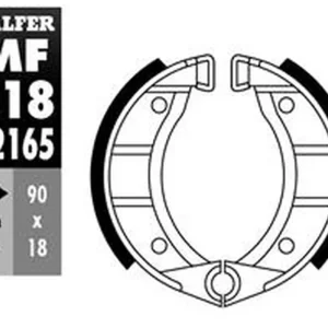 GALFER brzdové čelisti - pakny přední PIAGGIO FREE 50 94-95 Akce