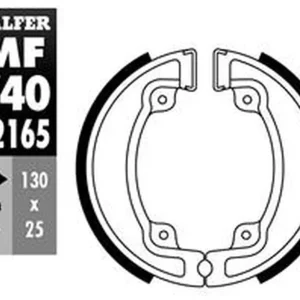 Omezená Nabídka GALFER brzdové čelisti - pakny zadní KYMCO AGILITY 125 06-08, AGILITY 50 05-, AGILITY RS 50/125 09-, MOVIE 125 97-, PEOPLE 50 99-04, PEOPLE 125/150 99-16, PEOPLE 200 05-, VIVO 125 99-