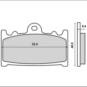 BRENTA brzdové destičky KH158 (organické) Nejprodávanější