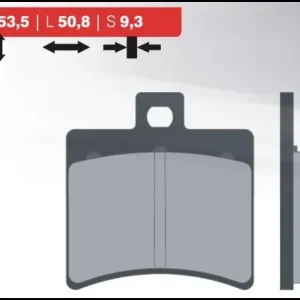 Vysoce Kvalitní BRENTA brzdové destičky KH298 (organické) zadní