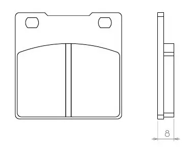 Pouze Dnes BRENTA brzdové destičky KH063 (organické) SUZUKI GS/GSX/GSF/GSXR/RF/SV- zadní