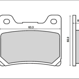 BRENTA brzdové destičky KH088 (organické) Omezená Nabídka