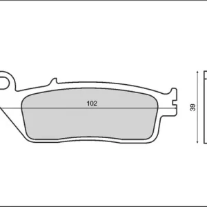 BRENTA brzdové destičky KH196 (organické) Omezená Nabídka