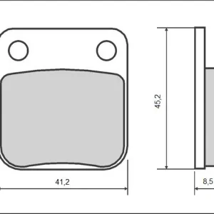Novinka BRENTA brzdové destičky KH054 / KH257 (organické)