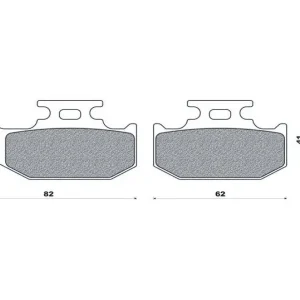 Speciální Cena BRENTA brzdové destičky KH317 / KH414 (organické) (tloušťka 9,5mm)