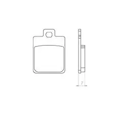 Přímo Od Výrobce BRENTA brzdové destičky KH260 sintrované barva zlatá, skútr PEUGEOT, PIGGIO, SYM, VESP (FT 4014)