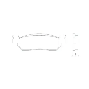 Zlevněný BRENTA brzdové destičky KH275 sintrované barva zlatá (FT 4022)