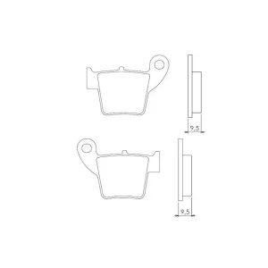 Vrácení Zdarma BRENTA brzdové destičky KH346 sintrované barva zlatá (FT 4046)