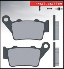 BRENTA brzdové destičky KH208 sintrované barva zlatá (FT 4088) Trendový
