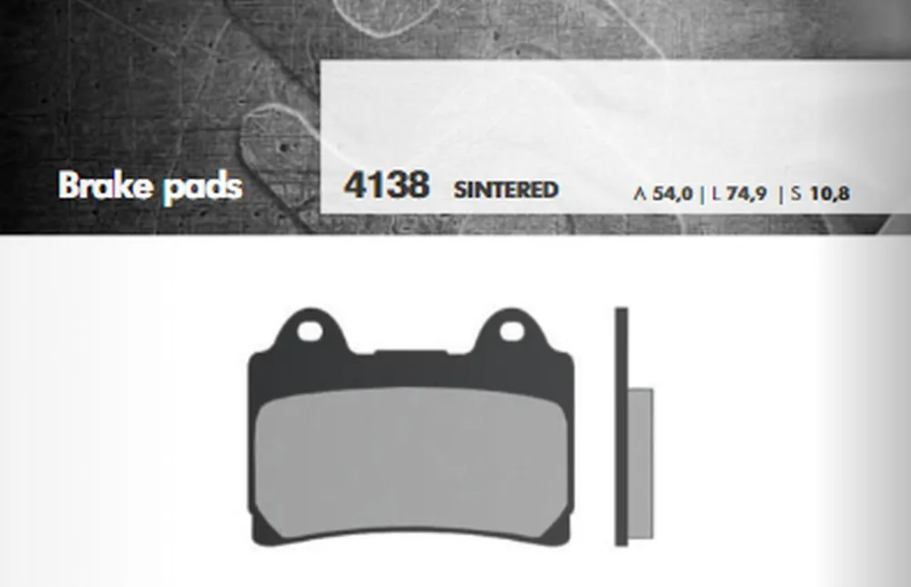 BRENTA brzdové destičky KH160 sintrované barva zlatá (přední TDM 96-01, V-MAX 93-03, FJ1200 91-95) (FT 4138) Prémiový