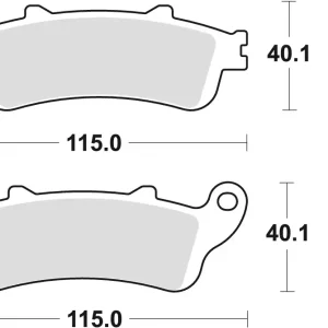 TRW ZF brzdové destičky KH261 sintrované STREET HONDA NT 650 V DEAUVILLE 02-05 VFR 800 98-13, XL 1000 V 99-13 CBR 1100 97-08 STX 1300 02-16 VT 1300 10-16 VTX 1800 01-08, zadní Výhodná Nabídka