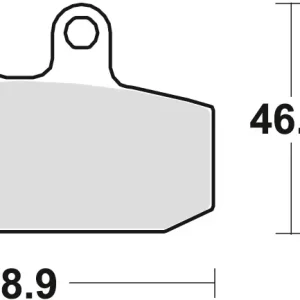 Značkový TRW ZF brzdové destičky KH256 organické APRILIA RX 125 85-89, TUAREG 350 / 600 86-89, HONDA NSR 125 88-03, CRM 125 90-99, KTM EXC / GS 90-91, MOTO GUZZI V7 15-, V9 16-, přední/zadní