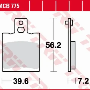 TRW ZF brzdové destičky KH47 organické APRILIA RS 125 EXtremA 92-06 zadní Super Cena