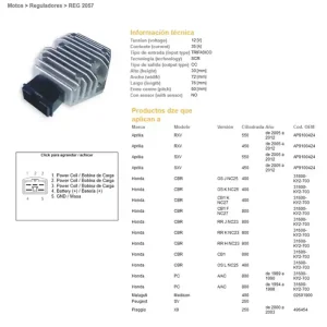 Cenově Výhodný DZE regulátor napětí APRILIA RXV/SXS 450, 550, HONDA PC800