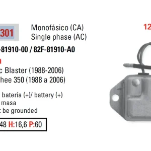 Přímo Od Výrobce DZE regulátor napětí YAMAHA YFS 200 BLASTER 88-06; YFZ 350 BANSHEE 88-06 (SH588-12)