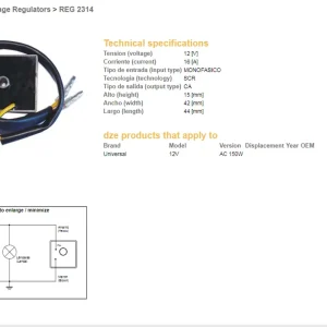 DZE regulátor napětí univerzální jednofázový (12V,16A) (ESR012) Výhodná Nabídka