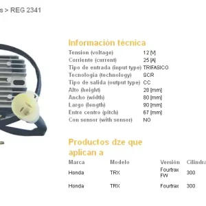 DZE regulátor napětí HONDA TRX 300 FW FOURTRAX 93-00 (31600-HC5-970) (SH532C-13;ESR128) Ověřený