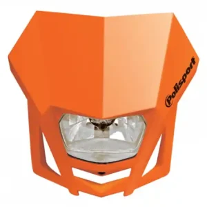 POLISPORT světlomet přední model LMX (žárovka halogen) barva oranžová Levný
