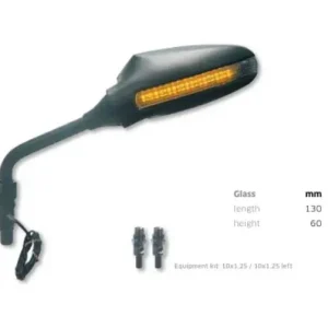 FAR univerzální pravé zrcátko s blinkry barva černá (sada pro FAR6415) Cenový Hit