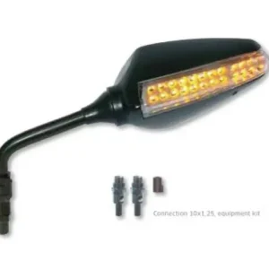 Oblíbený FAR univerzální pravé zrcátko s blinkry LED barva černá (sada pro FAR 6885)