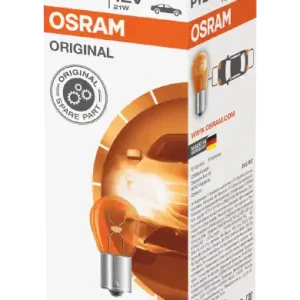 OSRAM žárovka 21W 12V BAU15S PY21W (ORANGE) - oranžová směrovka/blinkr 1 kus Odeslání Ihned